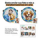 Foto personalizada Onde há amor, há vida - Apanhador de sol personalizado para pendurar na janela - Presente para marido e mulher, aniversário