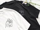 Camisa Personalizada com o Desenho da Foto do Casal
