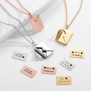 Colar com Pingente Envelope Personalizado - Demonstração de Amor