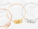 Bracelete de Coração com 3 ou 4 Nomes Personalizados