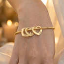 Bracelete "Coração de Mãe" – Os Amores da Sua Vida Sempre com Você (Até 8 Nomes)