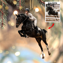Cavalo de montaria - Ornamento de Acrílico com foto personalizada - Compre 2 e Leve 3 + Frete Grátis