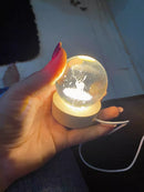 Luminária Bola de Cristal Personalizada - Promoção Compre 1 leve 2 - Envie sua foto pelo nosso Instagram após a compra !